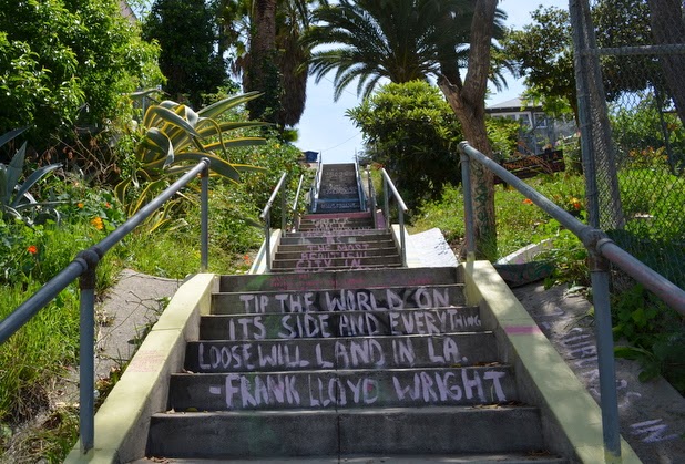 art on Crosby Stairs in Echo Park 4-26-2014 11-38-03 PM